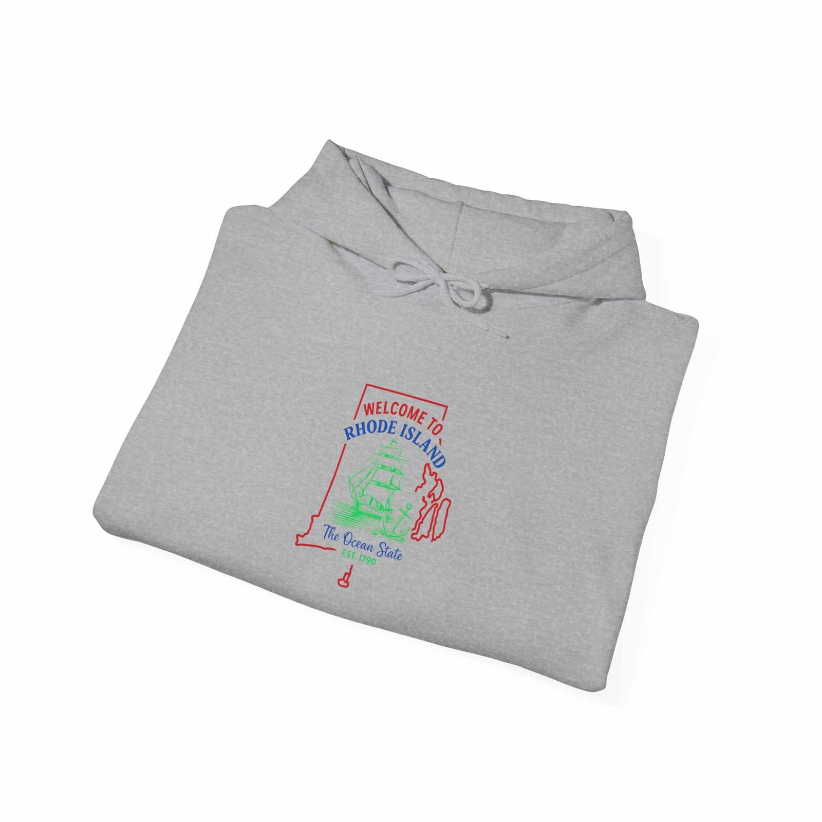 Rhode Island State Hoodie Pullover - Image 8