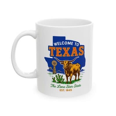 Alternative view of Texas State Mug (11oz/15oz)