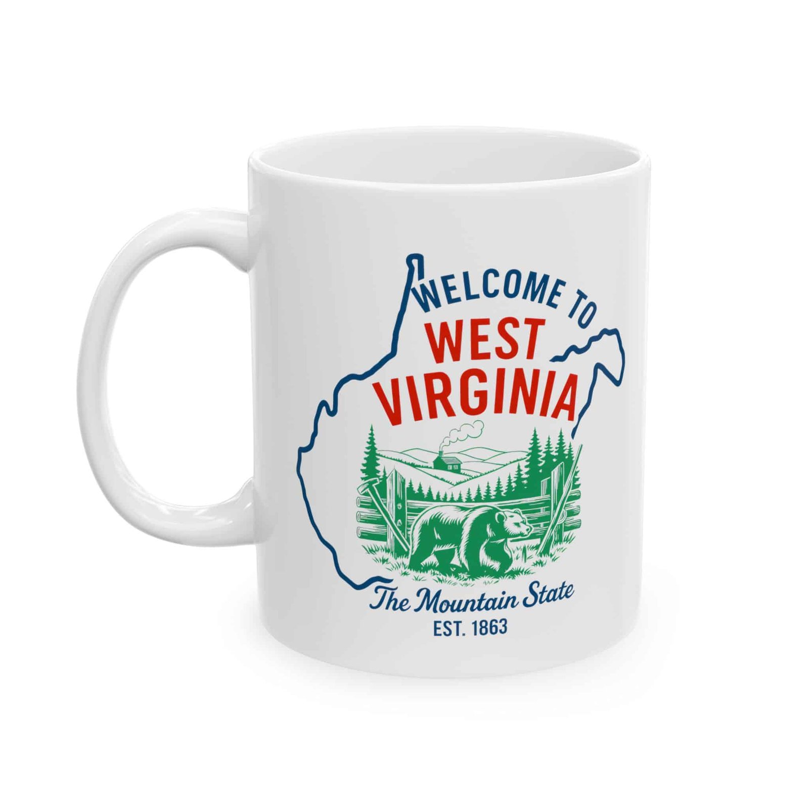 West Virginia State Mug (11oz/15oz)