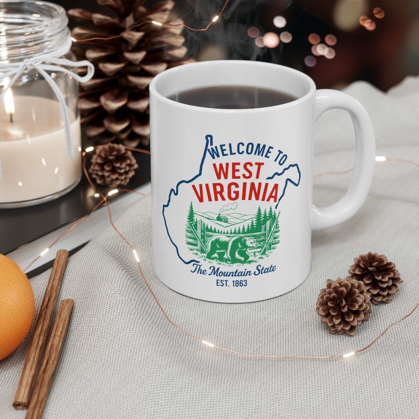 West Virginia State Mug (11oz/15oz)