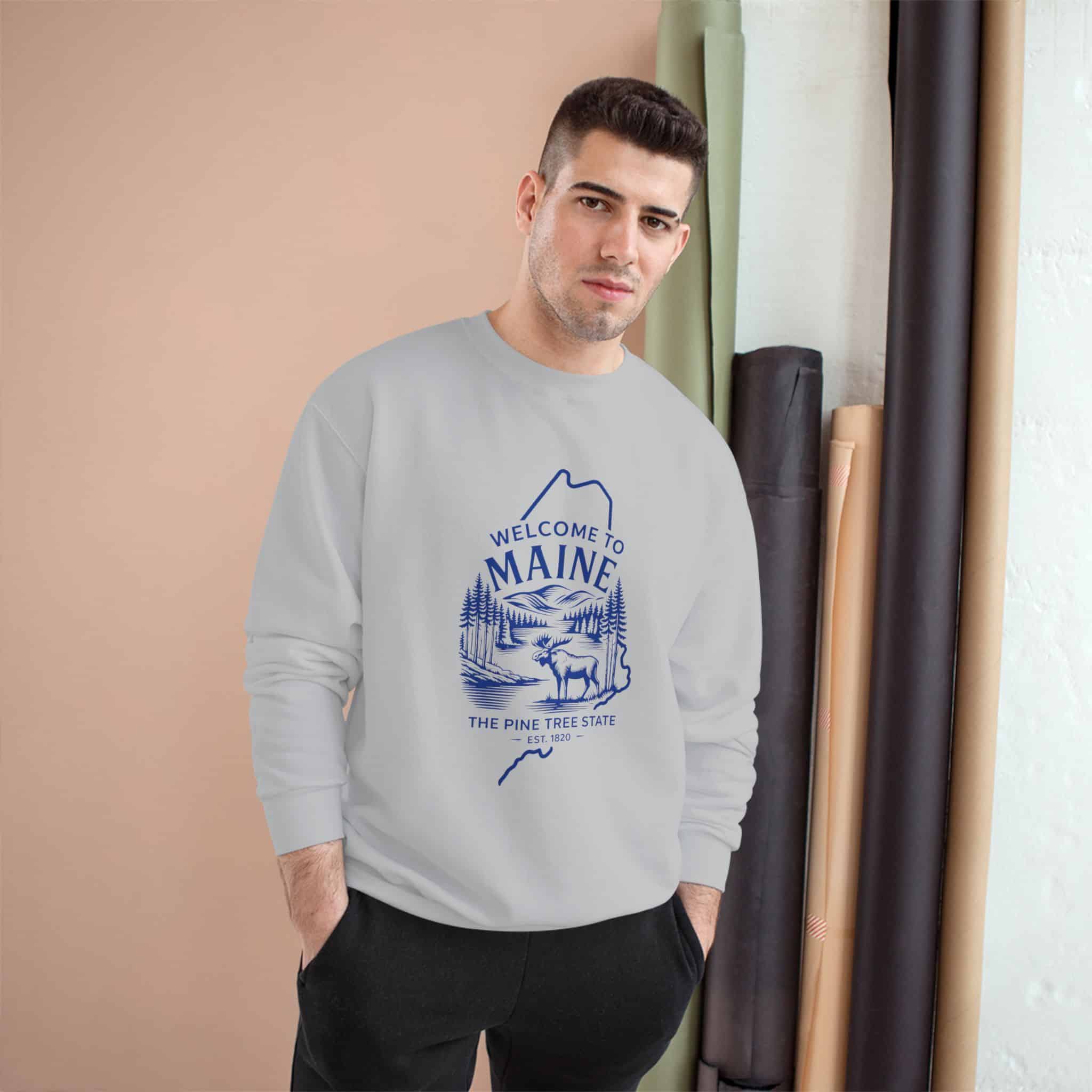 Maine State Sweatshirt - Image 7